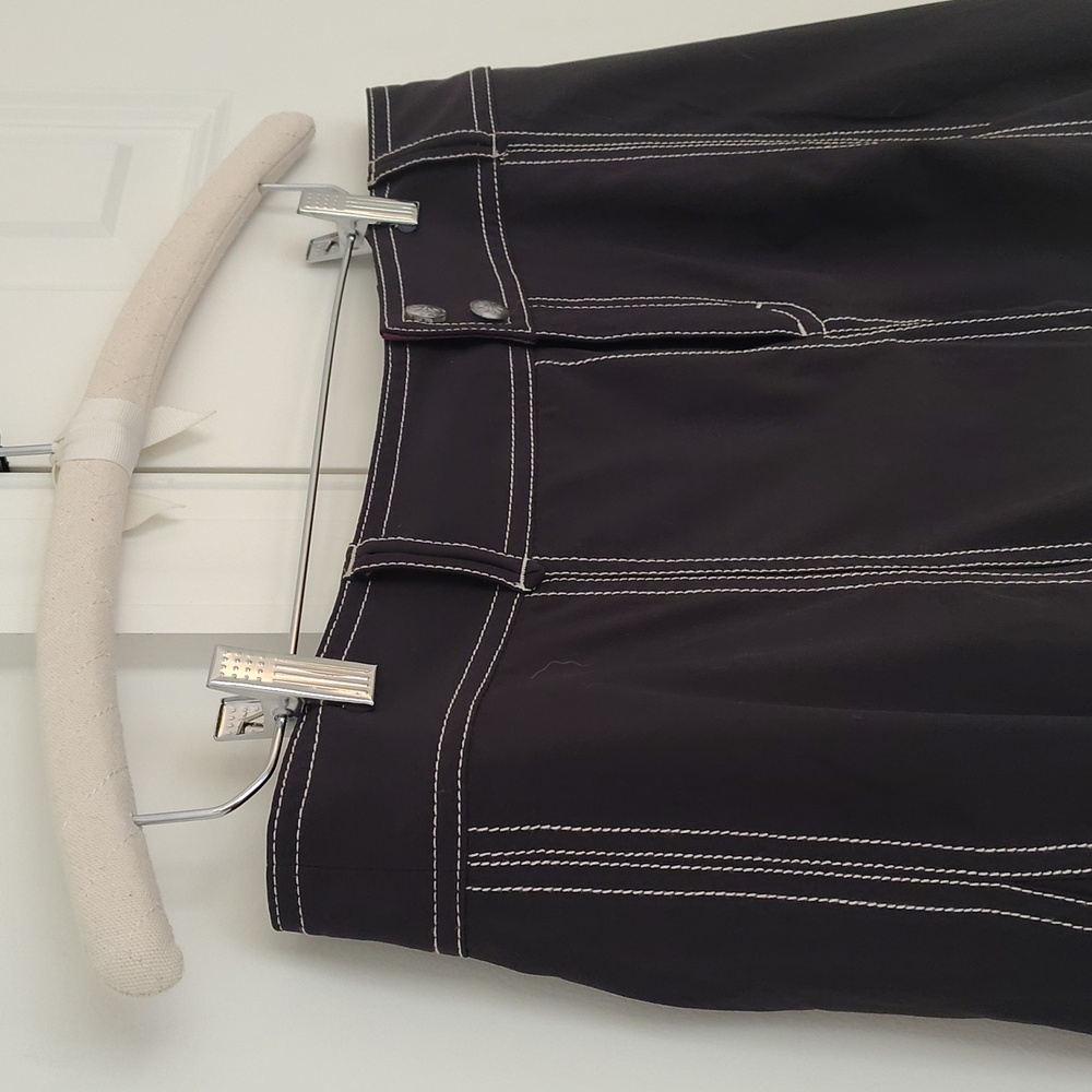 Athleta Whatever Black Pleated Skirt Skort Size 12 - Picture 4 of 16